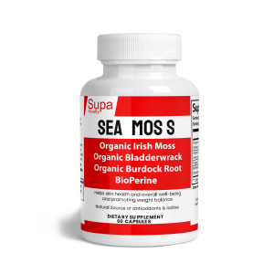 Organic Sea Moss Supplement with Bladderwrack and Burdock Root